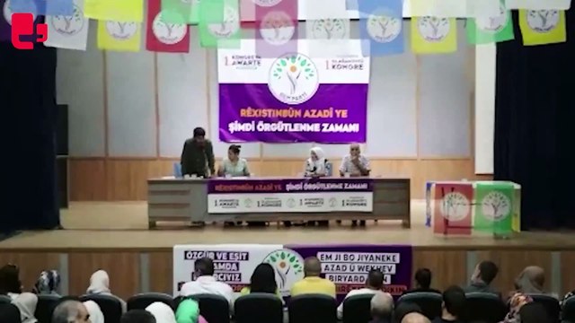 DEM Parti Bozova kongresinde AKP'li Kurtulmuş'a tepki: İtibarlı Meclisinize Gülistan Koçyiğit'in kanı bulaştı