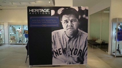 홈런왕 베이브 루스 '예고 홈런' 저지 경매에 나와...398억7천만 원에 팔리나? / YTN