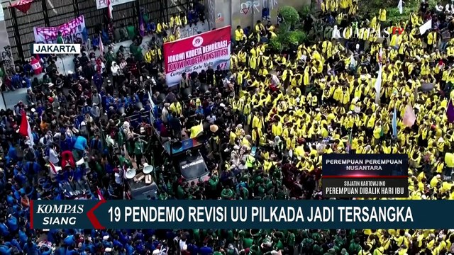 Demo Tolak Revisi UU Pilkada: 19 Orang Jadi Tersangka hingga Anak Artis Machica Ikut Ditangkap