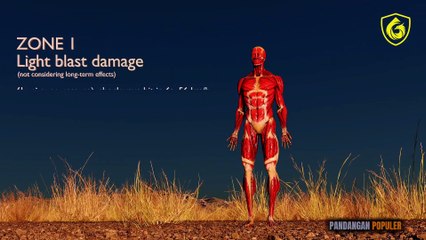 HUMAN BODY vs NUCLEAR EXPLOSION SIMULATION