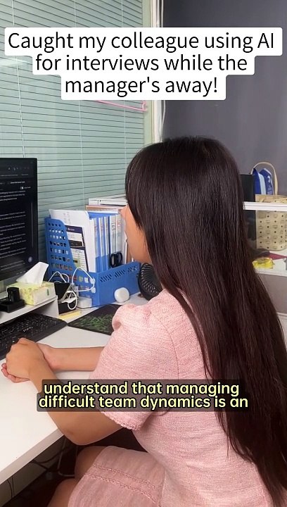 Caught my colleague using ai for interviewing while manager_s away