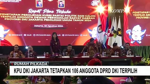 Sah! KPU Tetapkan 106 Anggota Legislatif Terpilih Duduki Kursi DPRD DKI Jakarta
