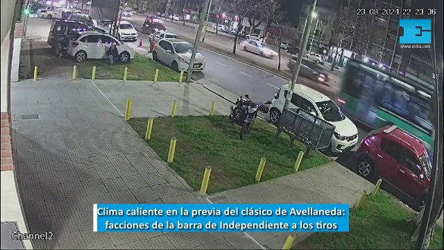 Se calienta la previa del clásico de Avellaneda: tiros y corridas entre las facciones de la barra de Independiente