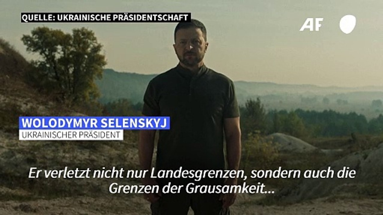 Selenskyj: Krieg ist nach Russland 'zurückgekehrt'
