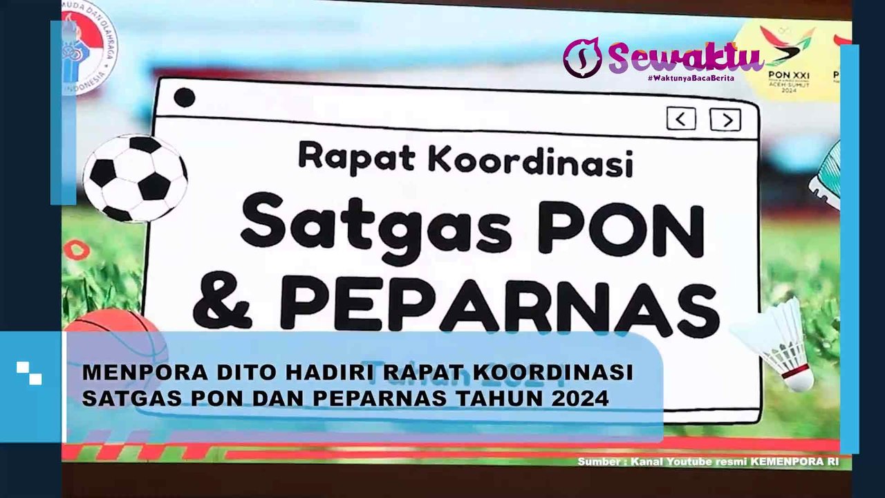 Menpora Dito Hadiri Rapat Koordinasi Satgas PON dan Peparnas Tahun 2024
