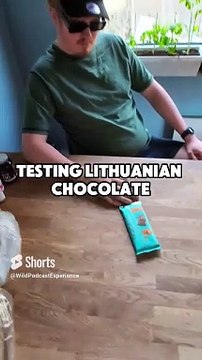 Testing Lithuanian Chocolate #shorts #fyp #fypシ