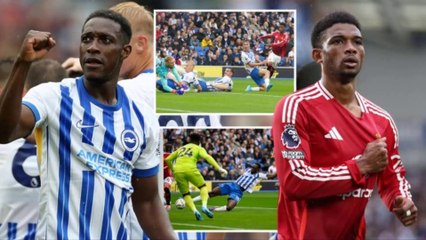 Brighton 2 Man Utd 1: Joao Pedro scores stunning injury-time winner after Joshua Zirkzee’s KNEE costs visitors goal