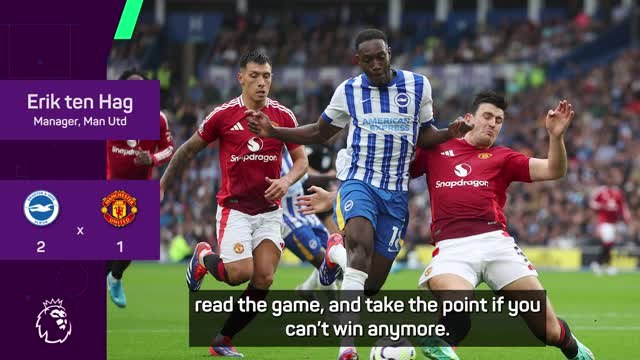 United need to do better - Ten Hag reflects on Brighton defeat
