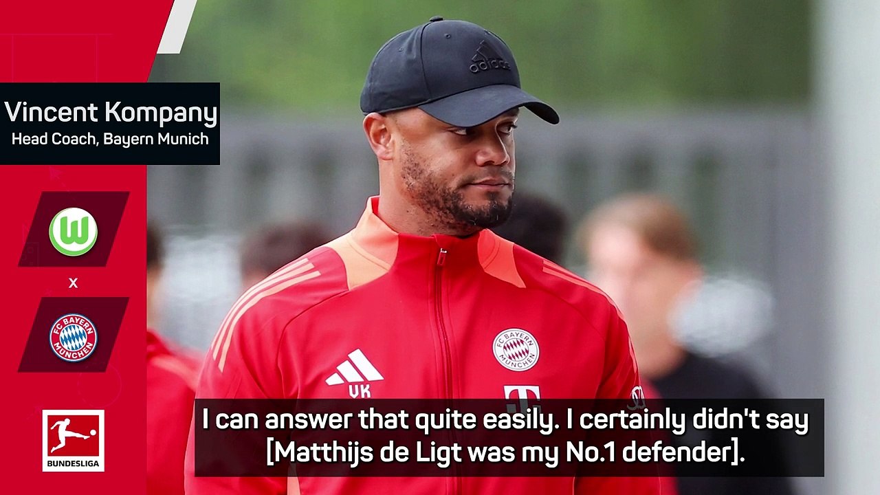 Kompany dismisses 'stupid' De Ligt transfer reports