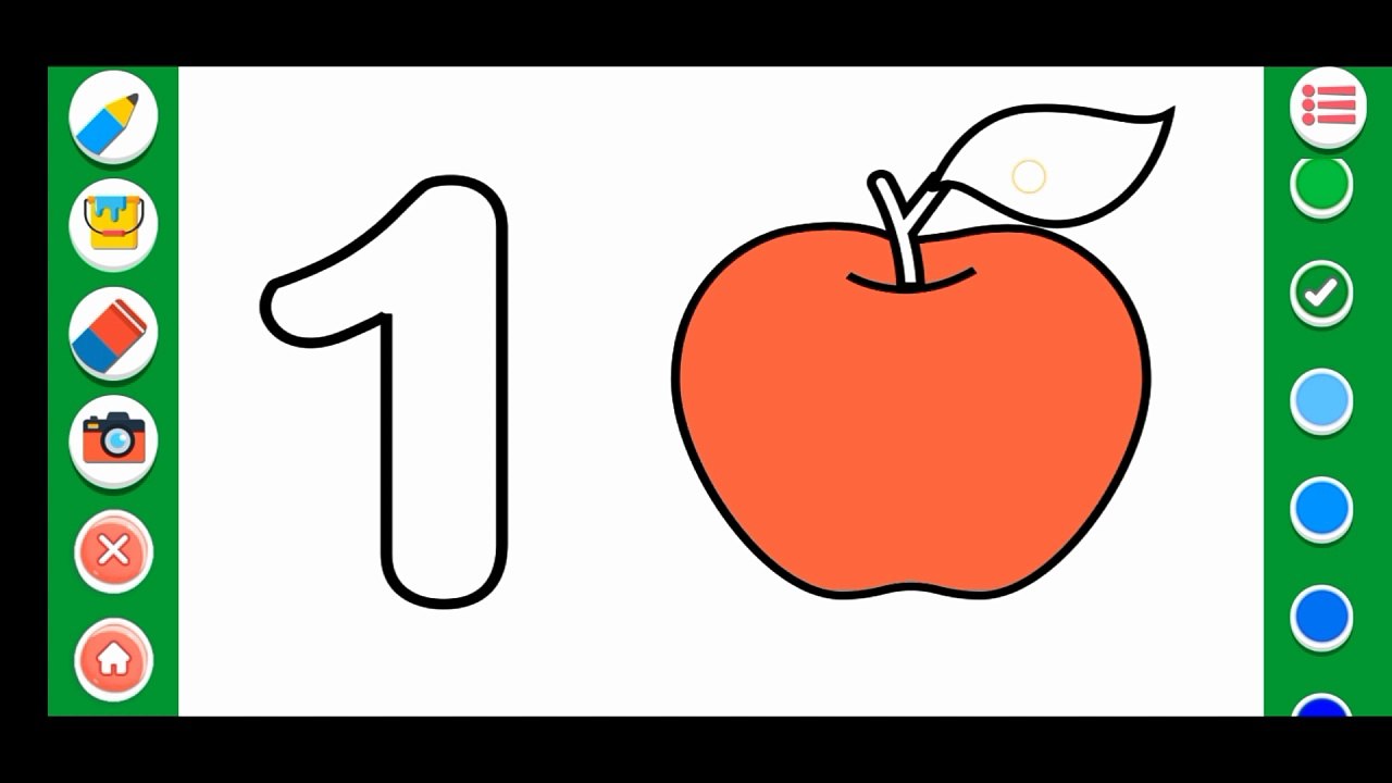 Coloring  the number
