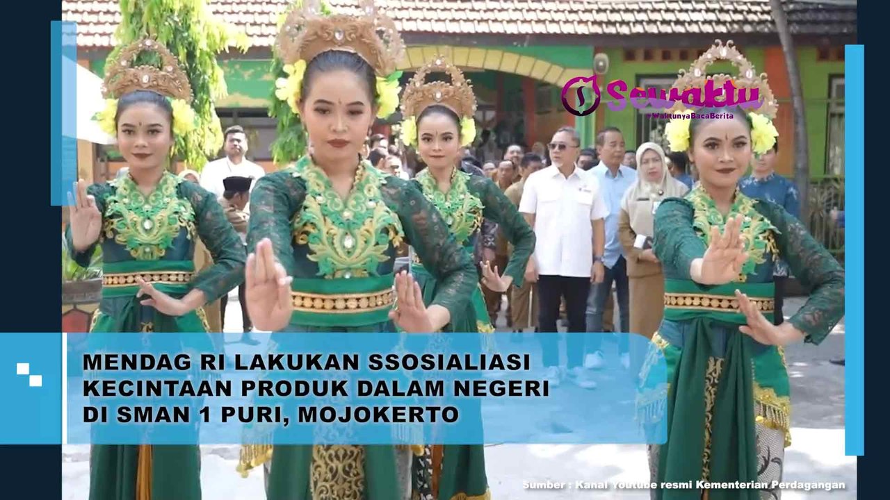 Kemendag RI Lakukan Sosialisasi Kecintaan Produk Dalam Negeri Pada Sekolah SMAN 1 Puri Mojokerto