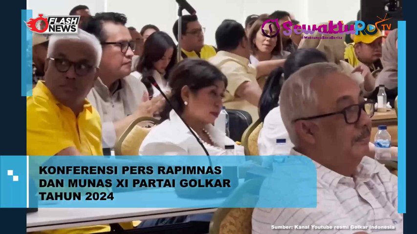 Konferensi Pers Rapimnas dan Munas XI Partai Golkar Tahun 2024