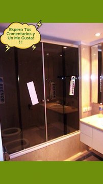 Mamparas para Baño de Cristal Templado del tipo Frontal de 4 Paños