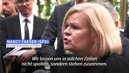 Faeser in Solingen: "Wir lassen uns nicht spalten"