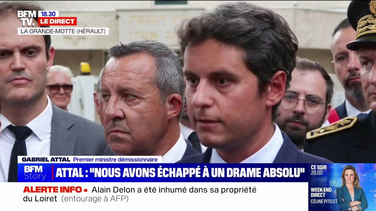 Synagogue attaquée à La Grande-Motte: Gabriel Attal appelle les responsables politiques "à leur très grande responsabilité dans les mots qui sont employés"