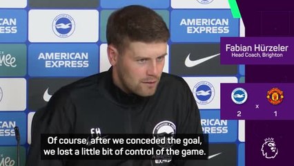 I have to be honest, we were lucky  - Hurzeler on United victory