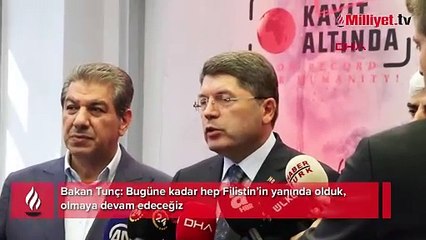 Download Video: Bakan Tunç: Bugüne kadar hep Filistin’in yanında olduk, olmaya devam edeceğiz