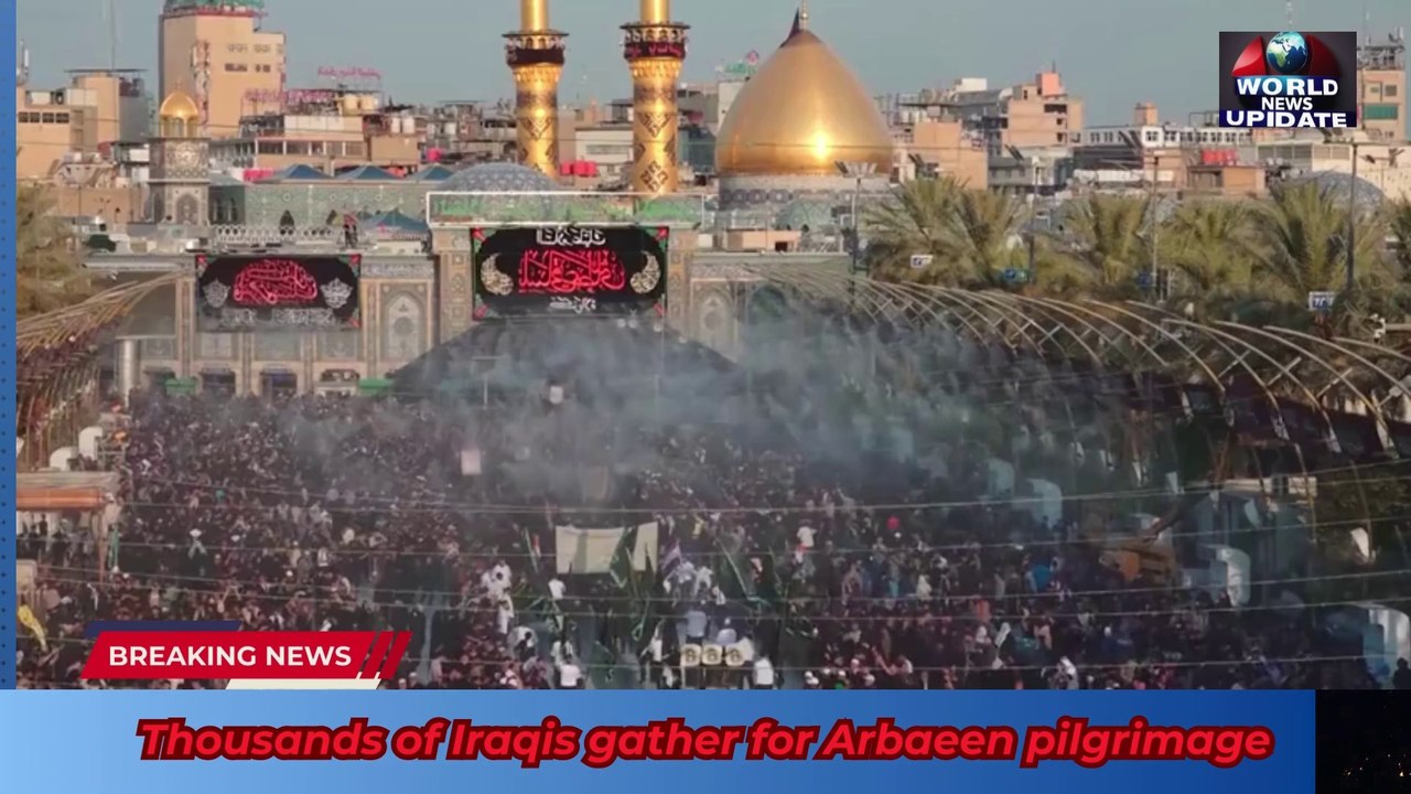 Thousands of Iraqis gather for Arbaeen pilgrimage