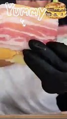 Cheesy Burger Deep Fry