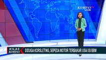 Diduga Korsleting, Motor Keluarkan Asap Tebal dan Terbakar Usai Isi BBM di SPBU!