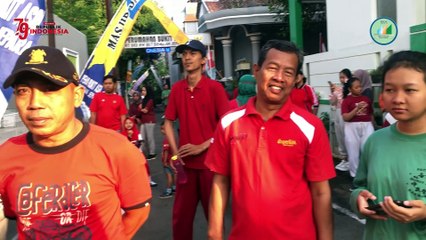 Perum Bukit asri Jepara Kegiatan warga senam & Jalan santai Memperingati HUT R1 Ke 79