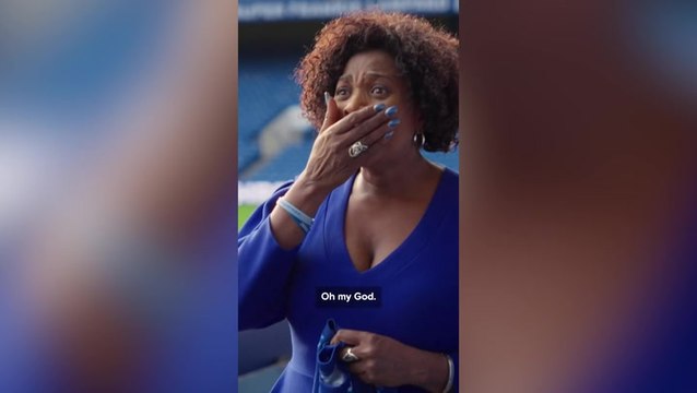 Brenda Edwards cries as she visits Chelsea FC to mark late son Jamal’s 34th birthday