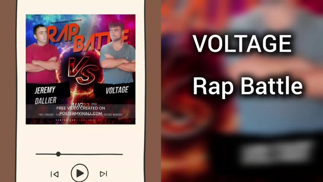 VOLTAGE - RAP BATTLE [Voltage vs Jérémy Dallier] // Official Lyrics Video // 2024