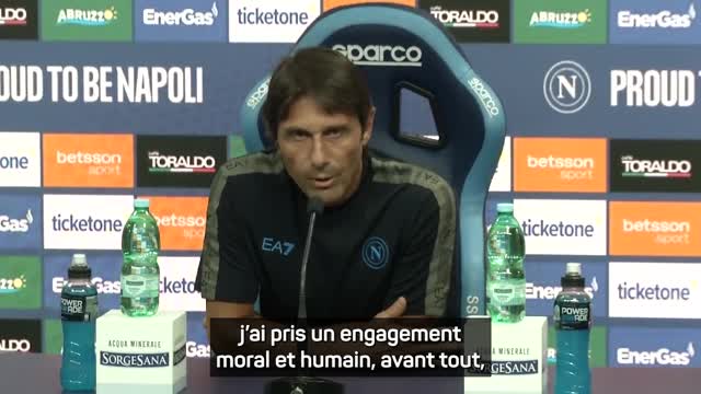 Naples - Conte : "Quoi qu'il arrive lors du mercato, j'ai pris un engagement moral et humain"