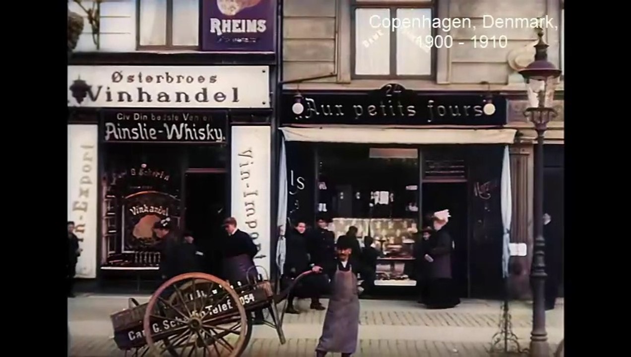 Cómo era. Copenhague, Dinamarca,  en 1900-1910