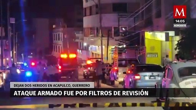 Las autoridades de Acapulco informan que agentes de seguridad fueron atacados por motociclistas