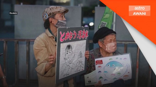 Bantahan terhadap pelepasan air tercemar nuklear Jepun terus memuncak