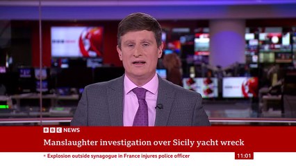 Manslaughter investigation begins over Sicily yacht wreck ｜ BBC News