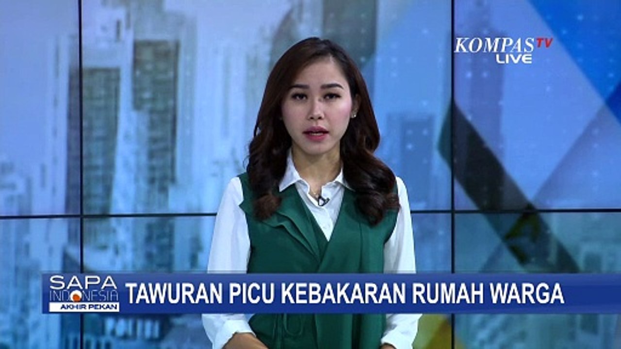 Rumah Warga Ludes Terbakar Akibat Warga Tawuran Gunakan Petasan