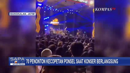 70 Penonton Kecopetan Ponsel saat  Nonton Konser di Alun-Alun Bangkalan