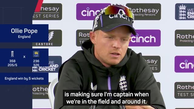 Pope reveals the 'one thing he can learn' from captaincy experience