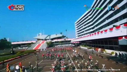 Para Kadet Mahasiswa Unhan RI Berlatih Untuk Persiapan Tampil di Sidang Paripurna DPR/MPR RI