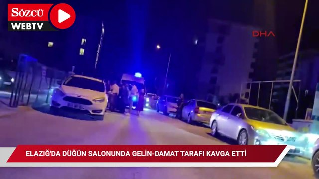 Elazığ'da düğün salonunda gelin- damat tarafı kavga etti: 3 yaralı
