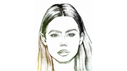 How to Draw a girl face with pencil