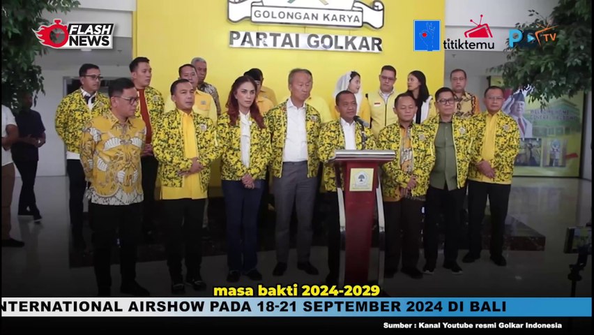 Ketua Umum Partai Golkar Umumkan Susunan Pengurus Golkar 2024-2029
