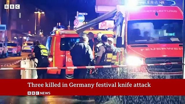 Solingen Manhunt continues after Germany knife attack kills three people BBC News