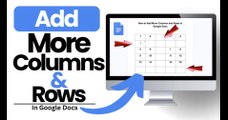 How To Add More Columns Or Rows in Google Docs