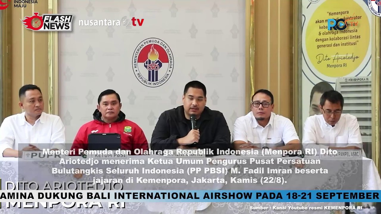 Menpora dan Ketum PP PBSI Bahas Pembangunan Sport Center Bulutangkis