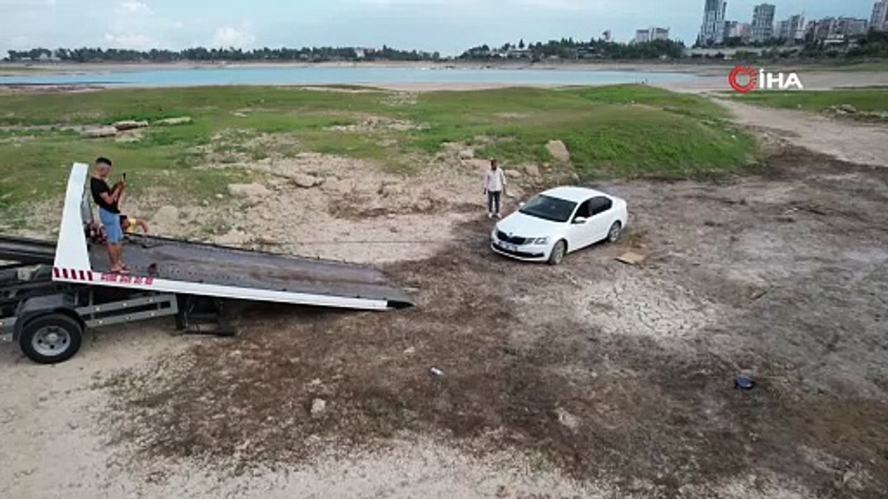 Seyhan Baraj Gölü 500 metre çekilince kuraklık alarmı verildi