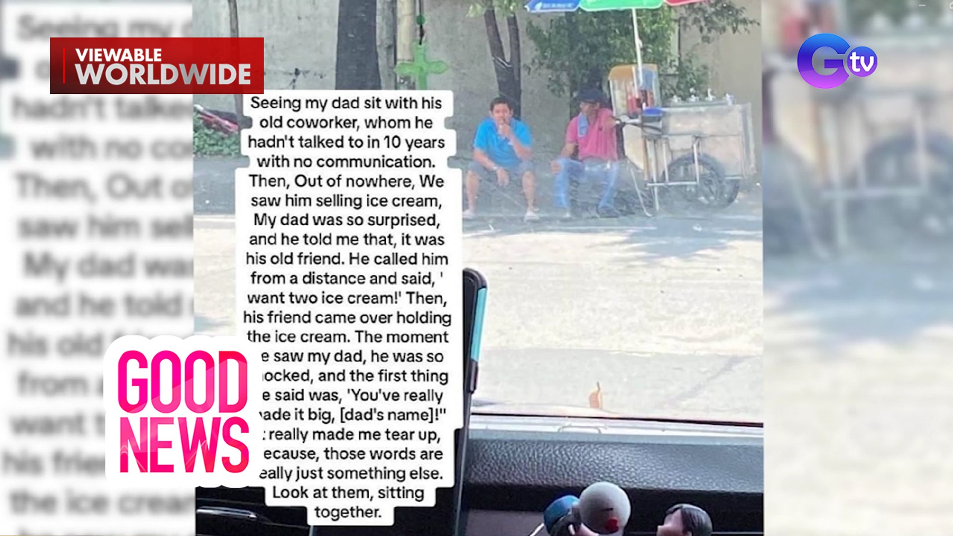 ⁣Hindi inaasahang reunion ng dalawang magkaibigan, viral! | Good News
