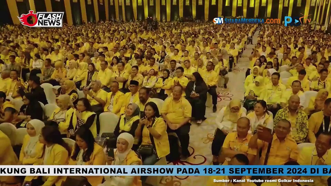 Jokowi Sampaikan Pidato di Penutupan Munas XI Partai Golkar Tahun 2024