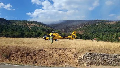 Incendio en Monterrubio de la Demanda