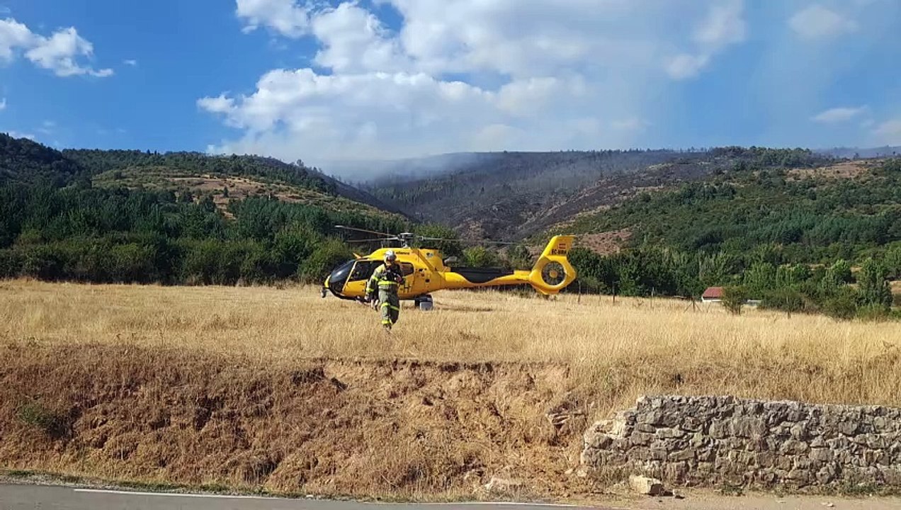 Incendio en Monterrubio de la Demanda