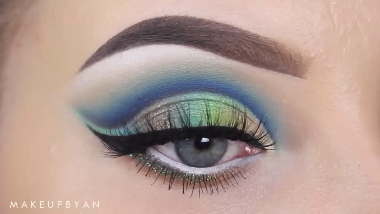Peacock inspired Makeup tutorial
