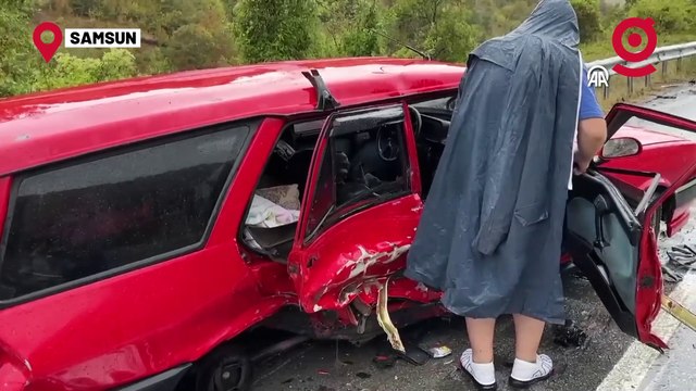 Samsun-Ankara kara yolundaki trafik kazasında 3 kişi öldü, 10 kişi yaralandı