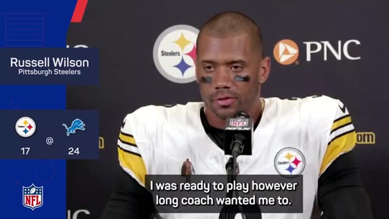 Tomlin explains decision to pull Wilson after one series